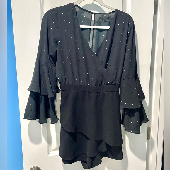 NWOT River Island Black Dressy Size 12 Romper - Picture 1 of 11